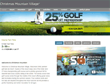 Tablet Screenshot of christmasmountainvillage.com